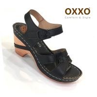 ราคา OXXO รองเท้าเพื่อสุขภาพ รองเท้าส้นสูงพร้อมสายรัดส้น งานเย็บมือทนทาน สวมใส่สบาย น้ำหนักเบามาก 1a6178 (20386060047)