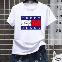 ราคา Tommy SHORTเสื้อยืดฮิตคอกลมแขนสั้นใส่ได้ทั้งหญิงและชายลาย (19605692774)