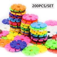 ราคา Pcs เกล็ดหิมะ100บล็อกตัวต่อของเล่นพีวีซีปลอดภัยก่อสร้างโรงเรียนอนุบาลเกมของเล่นเพื่อการศึกษาเด็ก200ชิ้น (20444014979)