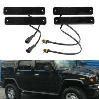 ราคา 4X Car Smoked LED Side Marker Light Front Rear Set Amber Red for HUMMER H2 2003 2009 (17089747395)