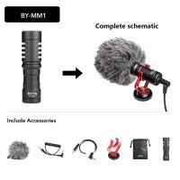 ราคา BOYA BY MM1 Pro Condenser Recording Microphone Youtube Vlog Video Interviews Mic for DSLR Camera Smartphones iPhone (10038806869)