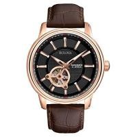 ราคา Bulova Mens Classic Automatic Watch with Leather Strap Rose Gold Tone Brown Leather Strap (20600772120)
