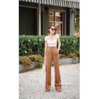 ราคา กางเกงขาม้ารุ่นแต่งกระดุมหน้า2เม็ด กางเกงขาม้าเอวสูง กางเกงขาบาน กางเกงทำงาน กางเกงแฟชั่นผู้หญิง กางเกงขายาวผู้หญิง กางเกงป้ายbeer oil (19395979442)