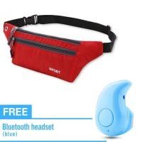 ราคา Free S530 Bluetooth Earphone กระเป๋าอเนกประสงค์ กระเป๋าคาดเอวใส่วิ่งออกกำลังกาย พร้อมส่ง Jogging Running Fitness Gym Waist Bag (1761904727)