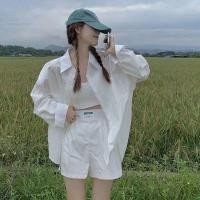 ราคา เสื้อโค้ทเสื้อเชิ้ตลายสก๊อตคอโปโลสีชมพูสุดฮอตสำหรับผู้หญิงเสื้อผ้าใหม่ฤดูใบไม้ผลิและฤดูร้อน2023ยาวปานกลางแขนยาว (20381806622)