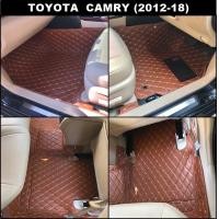 ราคา พรมปูพื้นรถยนต์6D TOYOTA CAMRY ปี2012 2018 สีน้ำตาล พรม6D QJ VIP หนาพิเศษ เต็มคัน 3ชิ้น (8640478199)