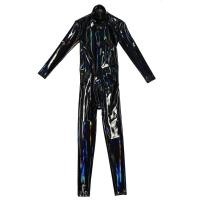 ราคา คอสเพลย์แม่บ้านผู้ชายจั๊มสูทหนัง PU แวววาวชุดเสื้อกางเกงผ้า PVC เลเซอร์ชุดบอดี้สูทเต็มรูปแบบยืดหยุ่นสูงรัดรูปถุงน่องร่างกาย (20619436230)
