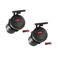 ราคา Quick Charge 4 0 PD 3 0 USB Car Charger Socket 12V 60W USB Outlet Fast Charger for CarBoatTruckMotorcycle 2 SET (20685830352)