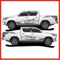 ราคา TOYOTA VIGO สติ๊กเกอร์ลายโคลนชายประตูล่างวีโก้ สติ๊กเกอร์ซิ่ง สติ๊กเกอร์ติดรถ ชุดแต่งวีโก้ sticker สอบถามเพิมทางแชทครับ (7154186857)
