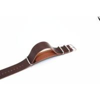 ราคา LANGLEY สายนาฬิกาหนังแท้สไตล์ Zuluสายรัดข้อมืออุปกรณ์เสริมสายหนังนาโต้18มม 20มม 22มม 24มม (10083191965)