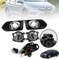 ราคา ไฟตัดหมอก ไฟสปอร์ตไลท์ รุ่น ฮอนด้า ซิตตี้ HONDA CITY ปี 2017 2019 พร้อมครอบ สีดำ วงแหวนโครเมี่ยม และชุดสายไฟ 1 ชุด (6099824819)