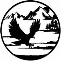 ราคา รูปปั้นตกแต่งห้องบ้านโลหะร่วมสมัยแขวนผนังรูปภูเขาห้องนั่งเล่นตกแต่งตกแต่งผนังแบบศิลปะบนผนังสำหรับตกแต่งบ้านเข็มขัดนกอินทรีย์ใหญ่หัวขาว (21103482663)