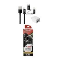 ราคา สินค้าของใหม่มือ1 ชาร์จได้หลายรุ่น 3in1 เปลี่ยนหัวได้ สายหนาทนทาน ชาร์จดี ชุดชาร์จโทรศัพท์ Rizz RWE 140B อะแดปเตอร์ 1 2A Adapter Multi 3 in 1 หัวมี 3แบบ ไมโคร micro ไลนิ่ง lineing ไทซี Type c (2056284