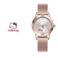 ราคา นาฬิกาเด็กลาย Hello Kitty ของแท้100 สร้อยข้อมือลำลองกันน้ำ30เมตรสำหรับเด็กผู้หญิง3271 328 (11204034005)