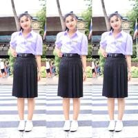 ราคา กระโปรงนักเรียนทรงแคบ สีดำ แบรนด์Goodday ทรงแคบรุ่นเข้ารูป (19085135949)