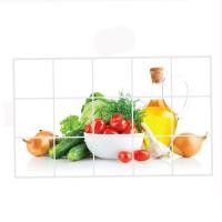 ราคา MERITY สติกเกอร์ติดผนังลายเครื่องบินฟอยล์การตกแต่งบ้าน1ชิ้นสติ๊กเกอร์ผักกันน้ำกันน้ำกันคราบน้ำมันสติกเกอร์ติดผนังห้องครัวกระเบื้องรูปลอกตกแต่ง (20551859498)