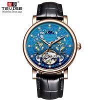 ราคา นาฬิกา TEVISE แบบคลาสสิกย้อนยุคนาฬิกาอัตโนมัติผู้ชายนาฬิกากลไกนาฬิกา Tourbillon นาฬิกาข้อมือธุรกิจนาฬิกาหนังแท้กันน้ำ (19915857619)