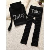 ราคา Juicy Tracksuit Juicy Velvet Zipper Sweatshirt Velou 2022 Women Hood Letter Diamonds Two Piece Set Jogging Crop Top Pants Suits (17737737946)
