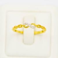 ราคา Happy Jewelry แหวนอินฟินิตี้ ก้านโซ่ ทองแท้ 9k 37 5 เพชรเกสร ME510 (20206625431)