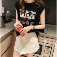 ราคา พร้อมส่ง KK 1shop เสื้อยืดแขนกุดเอาใจสาวเท่เปรี้ยวเก๋ไม่เหมือนใครสาว ๆ สายลุยต้องจัด (19747548125)