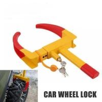 ราคา ที่ล็อคล้อรถยนต์ Heavy Duty Car Wheel Lock Clamp Boat Tyre Claw Trailer รถบรรทุกรถ ATV รถกอล์ฟ RV รถพ่วงเรือยานยนต์ล็อคกันขโมย (9656104505)