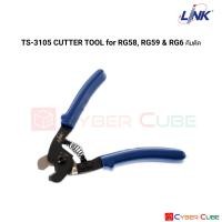 ราคา LINK TS 3105 CUTTER TOOL for RG58 RG59 RG6 เครื่องมือ คีมตัดอเนกประสงค์ สำหรับสาย Coaxial (389218858)