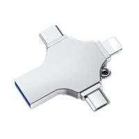 ราคา แฟลชไดรฟ์ USB 4in1สำหรับ iPhone iPad Pro Android ไดรฟ์ปากกาชนิด C OTG 32GB 64GB 128GB 256G 512G pendrive USB3 0 Memory Stick (21170695972)