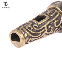 ราคา TONGBAO01 1ชิ้นนกหวีดรูปช้างโบราณจี้ฝึกเสียงแหลมทำจากทองเหลืองพวงกุญแจช่วยชีวิตกลางแจ้ง (20134657523)