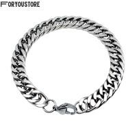 ราคา สร้อยข้อมือโซ่สแตนเลส CUBAN 8mm กำไลสแตนเลส (19497748544)