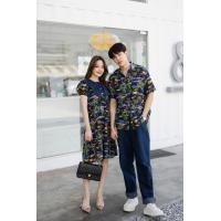 ราคา ชุดคู่รัก ชุดทำงาน ชุดออกงาน ชุดไปงาน เสื้อคู่ ชุดไปทะเล เสื้อลายดอก ชุดถ่ายพรีเวดดิ้ง เสื้อเชิ้ต VSM 3056 1 (17580074766)