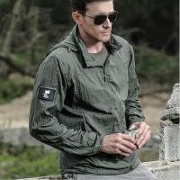 ราคา Stock Lightweight กันน้ำผู้ชายเสื้อยุทธวิธีฤดูร้อน Breathable บางเสื้อคลุมยาวทหารแบบพกพา Windbreaker Army แจ็คเก็ตผิว (20875563036)