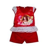 ราคา ชุดเซ็ตเด็ก เสื้อแขนสั้น แขนระบาย กางเกงขาสั้น ผ้าไมโคร ลายการ์ตูนน่ารัก ชุดเด็กผู้หญิง 6 เดือน 2 ขวบ FAS0015 (21170992115)