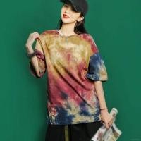 ราคา Oversize JORDIE Tie Dye T Shirt For Women Tumblr OVERSIZE Clothes DISTRO T Shirt (15114414671)