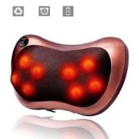 ราคา เบาะนวดไฟฟ้า หมอนนวดคอ ใช้ได้ทั้งไฟรถและไฟบ้าน Neck Massage Pillow หัวนวด 8 ลูก (790616650)