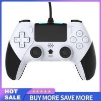 ราคา จอยควบคุมเกมควบคุมสาย Usb เข้ากันได้กับแผ่นเกมจอยสติ๊ก PS4ที่มีฟังก์ชันการสั่นสะเทือน6แกน (20480375778)