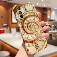 ราคา Hontinga เคสฟิล์มรวมทุกอย่างสำหรับ OPPO Reno 7 5G Reno4 Z Reno4Z 4Z 5G Realme GT 5G เคสภาพยนตร์เกาหลีเคสโทรศัพท์ดีไซน์นาฬิกาที่สร้างสรรค์เคสด้านหลังออกแบบอุปกรณ์ป้องกันเลนส์เคสแข็งกล่องกันกระแทกคลุมทั
