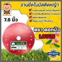 ราคา จานใบมีด สีแดง ตราดอกบัว มี 3 ขนาดให้เลือก 7 5 8 5 9 5 นิ้ว จานยึดใบมีด จานตัดหญ้า จานเครื่องตัดหญ้า จานแดง จานเปล่าตัดหญ้า (16001654153)