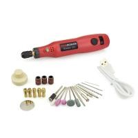 ราคา Ziqqucu ชุดปากกาแกะสลักสว่านไฟฟ้าขนาดเล็กแบบโรตารี่ไร้สาย USB ลาดเอียงสำหรับเครื่องบดขัด แกะสลัก ตัด ขัด (18401854764)