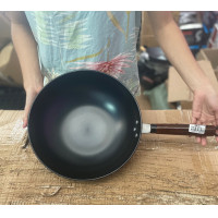 ราคา กระทะเหล็ก กระทะไนไตรด์ กระทะเหล็กดำ กระทะใบใหญ่ กระทะไปใหญ่ ไม่เป็นสนิม 黑铁锅 (11723729624)
