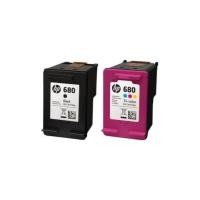 ราคา หมึก HP 680 แพ็คคู่ ดำ สี ของแท้ 100 ใช้กับ HP 1115 1118 2135 2138 2675 2676 2677 2678 3635 3636 3638 3775 3776 3777 (800440933)
