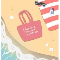 ราคา Summer Beach Bag กระเป๋าทำงาน กระเป๋าไปเที่ยว สีชมพู tote bag ใส่ได้เยอะ (9667001883)