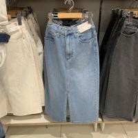 ราคา Uniqlo กระโปรงผ่าข้างสำหรับผู้หญิงกระโปรงแคบยีนส์เข้ารูปแฟชั่นแบบญี่ปุ่นและเกาหลี K461327ใหม่ฤดูใบไม้ผลิ (19779736100)
