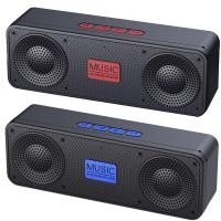 ราคา Portable FM Radio Wireless Bluetooth 5 0 TWS Speaker Mini MP3 Music Player Support TF Card U Disk USB Charging Radio (21208114078)