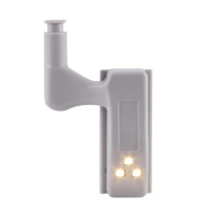 ราคา ไฟตู้ไฟบานพับ LED ไฟตู้เสื้อผ้าตู้ครัวสีขาว อุ่นสำหรับ lampu tidur ห้องนอนตู้เสื้อผ้า (21171243498)