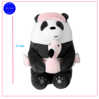 ราคา แพนด้าคอลเลคชั่น We Bare Bears Summer Vacation Series ตุ๊กตาแบบนั่ง สวมชุดว่ายน้ำ มี 3 แบบ แพนด้า ไอซ์แบร์ กริซลี่ ขนาด 30 cm (18160444589)