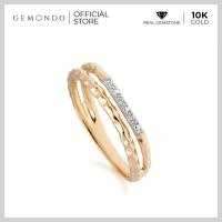 ราคา Gemondo แหวนทองคำแท้ 10K ประดับเพชรแท้ Diamond (2118124259)