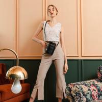 ราคา Pareach Marin Pants กางเกงขาม้าผ่าหน้า เอวสูง ยาว6ส่วน (779072328)