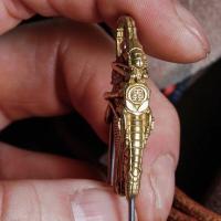 ราคา Handmade Grasshopper Pin เข็มกลัดตั๊กแตน 58mm ทองเหลือง สแตนเลส (16501630460)