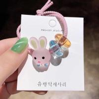 ราคา กระต่ายน้อย น่ารัก สไตล์เกาหลี ยางรัดผมแบบใส (18864516290)