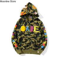 ราคา เสื้อกันหนาวและคลุมออกกำลังกายผู้ชายสีส้ม BAPE X pubg ใหม่ ลาย H oodies sweatershirt แบบสไตล์คลาสสิก เสื้อกันหนาวเสื้อผู้ชายแฟชั่น BAPE SHARK HEAD เสื้อผ้าหน้าหนาว (18134701332)